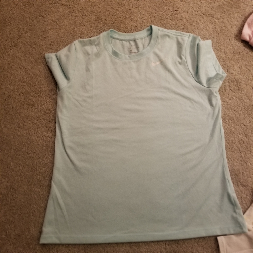 Teal nike shirt